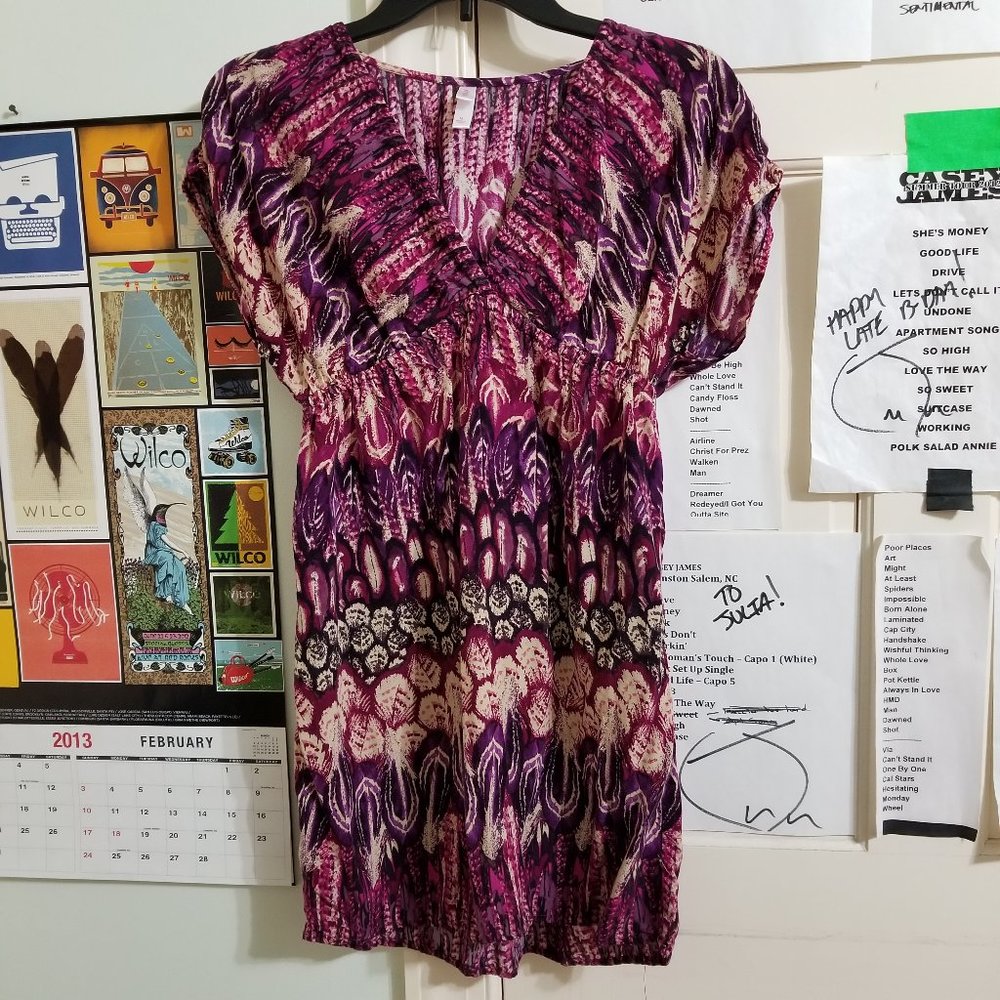 Xhilaration Multicolor Patterned Mini Dress